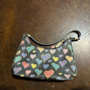 Dooney & Bourke Multicolor Heart Shoulder Bag